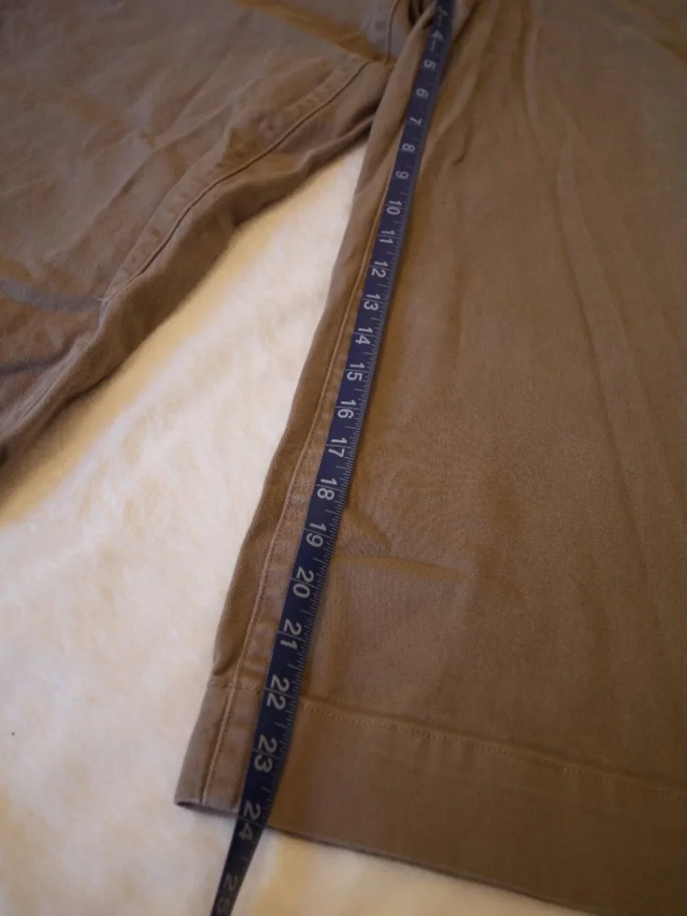Madewell The Emmett Wide-Leg Crop Pant in Khaki - Size 30